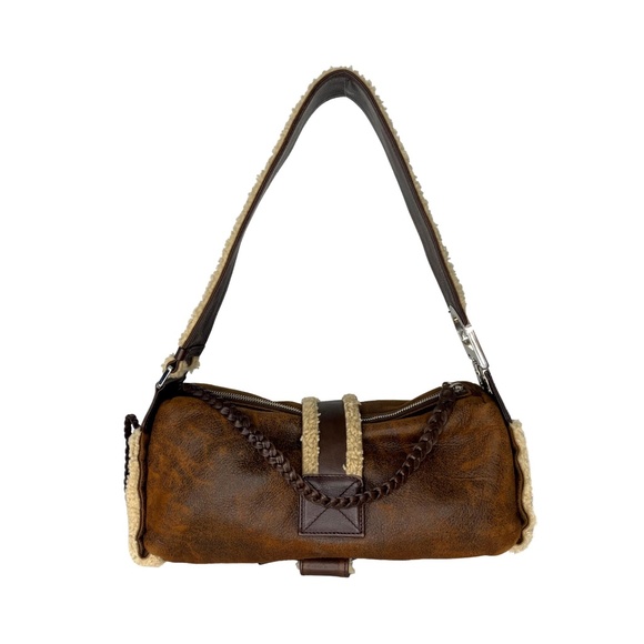 DIOR 05 Vintage Shearling East West Flight Bag - Picture 4 of 12